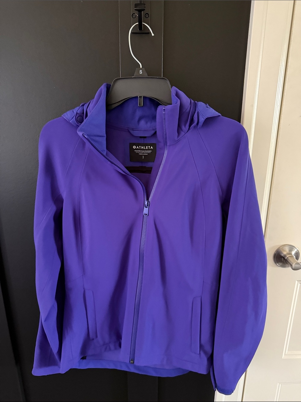 Athleta Purple Hooded Zip Jacket